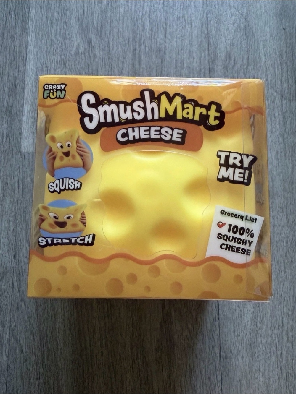 Viral Crazy Fun SmushMart XL Squishy Cheese RMS New In Box Sealed